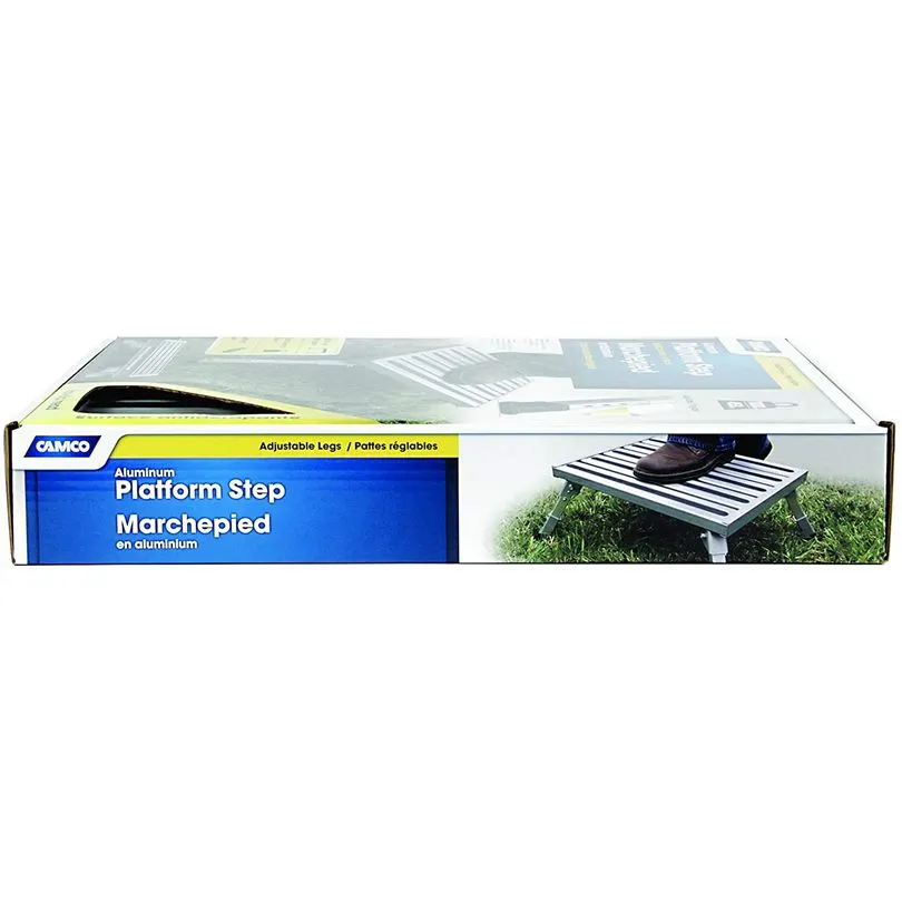 Step Stool, Alum Platform -Adj